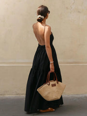Elegant Backless Maxi Dress for Women