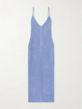 Luna open-knit midi dress
