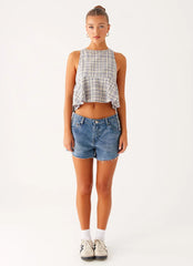 Osborne Halter Top - Check