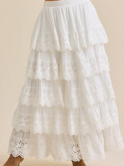 Dara Crochet Midi Skirt