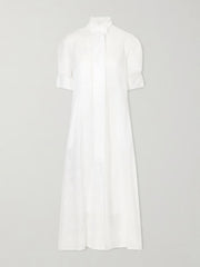 Venetia ruffled broderie anglaise cotton midi dress