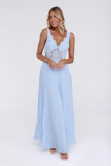 Pretty In Daylight Maxi Dress Blue