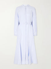 Lydia belted linen midi dress