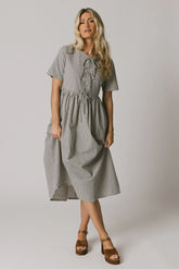Narla Striped Maxi Dress in Navy FINAL SALE