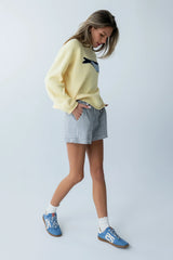 Brady Knit Sweater In Butter Yellow