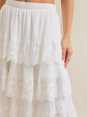 Dara Crochet Midi Skirt