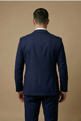 Men’s Three-Piece Wedding Guest Suit – Tailored Slim Fit Jacket, Waistcoat and Trousers for Formal Celebrations