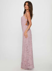 Celena Maxi Dress Light Pink Burnout