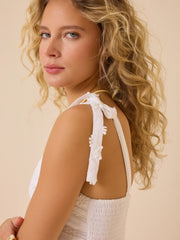 August Embroidered Mini Dress