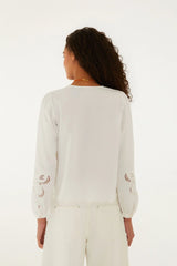 Off-White Richelieu Long Sleeve Blouse