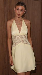 Kiana Mini Dress - Yellow