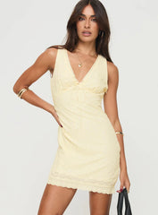 Brener Mini Dress Lemon