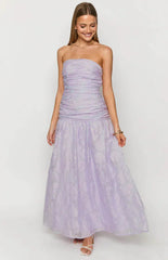 Sinclair Lilac Strapless Maxi Dress