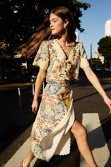 Butter Yellow Boho Beauty Midi Skirt