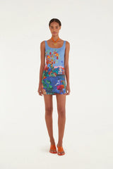 Multicolor Dream Landscape Mini Dress