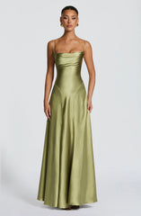 Adelina Maxi Dress - Light Olive