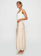 The Charmaine Maxi Skirt Cream