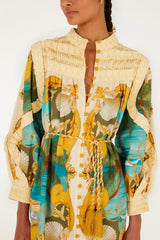 Sand Royal Sea Smocked Mini Dress