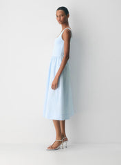 Revive Poplin Dress-Limited Edition — villa blue