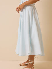 Matilda Stripe Midi Skirt