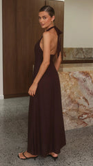 Larna Maxi Dress - Chocolate