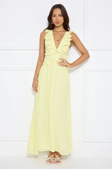 Light Embrace Maxi Dress Yellow