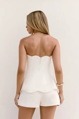Dewdrop Dreams Shorts White