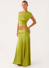 Lora Ruched Maxi Set