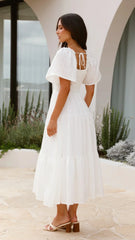 Lainey Midi Dress - White
