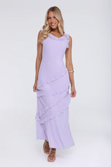 Star Effect Maxi Dress Lavender