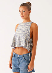 Osborne Halter Top - Check