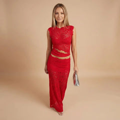 Alessandra Lace Maxi Set