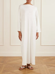Odet draped silk and cotton-blend midi dress