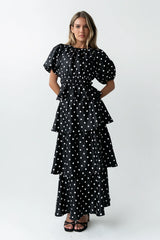 Terri Polka Dot Peplum Top FINAL SALE