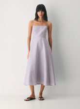 Linen maxi dress