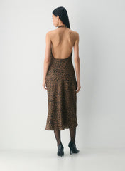 Audience Satin Halter Dress