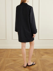 Wool and mohair-blend midi dress