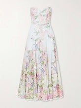 Danny belted floral-print cotton-blend voile midi dress