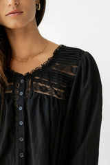 Kylee Lace Blouse in Black