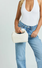 Reesley Knot Handle Bag in Bone
