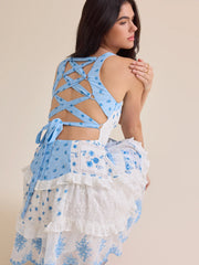 Lotis Patchwork Mini Dress
