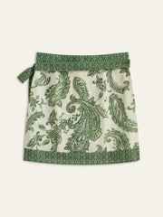 Paisley Print Wrap Skirt