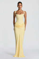 Cornelia Maxi Dress - Lemon