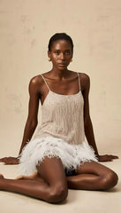Aella Lace Backless Mini Dress