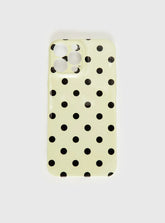 Milda iPhone Case Butter / Brown Polka