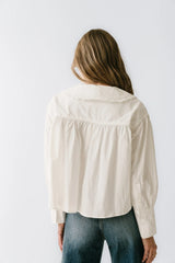 Amelia Collared Blouse In White