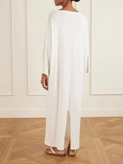 Odet draped silk and cotton-blend midi dress