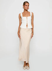 The Charmaine Maxi Skirt Cream