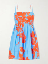 Leo floral-print cotton-poplin midi dress