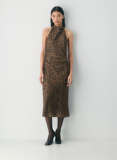 Audience Satin Halter Dress